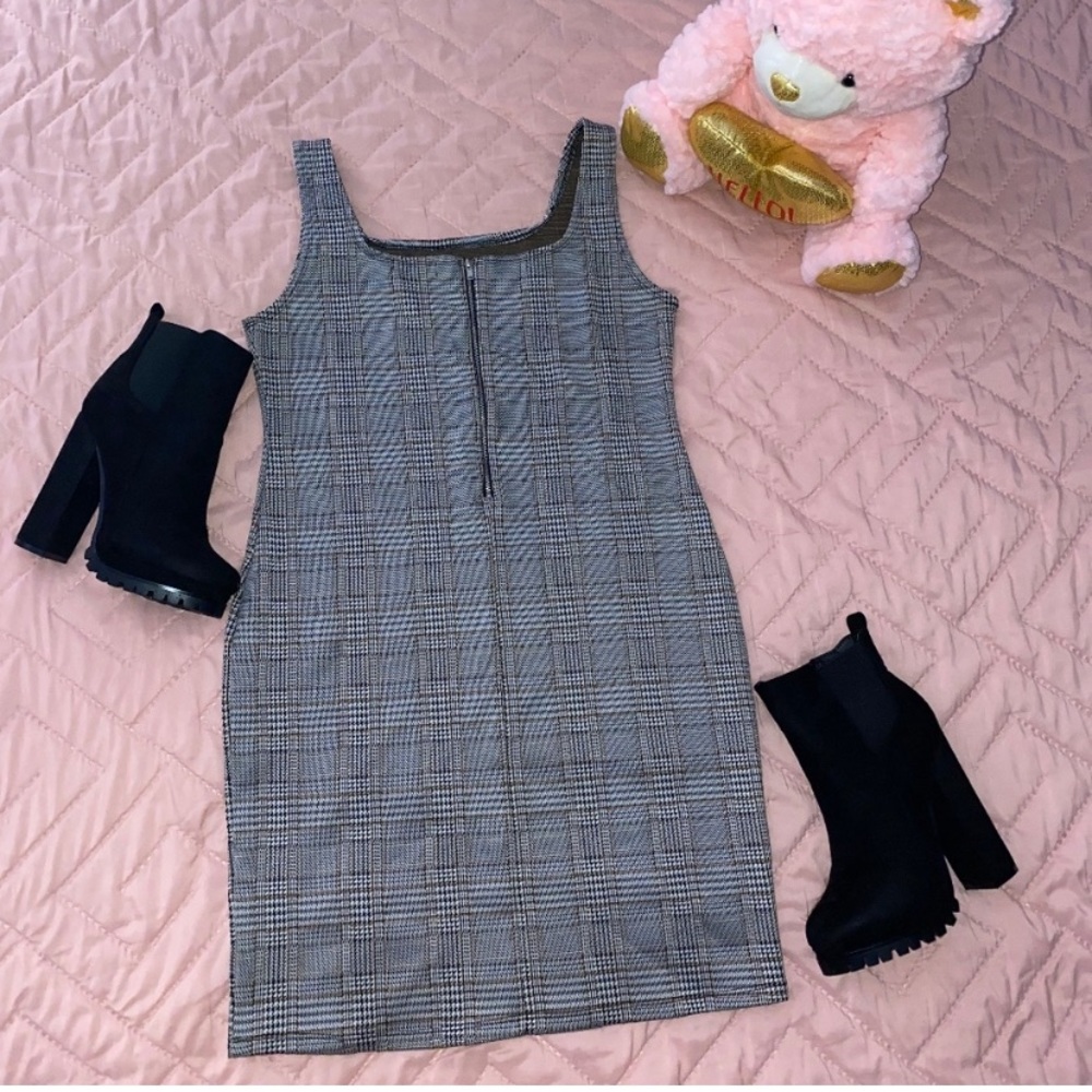 Plaid mini dress